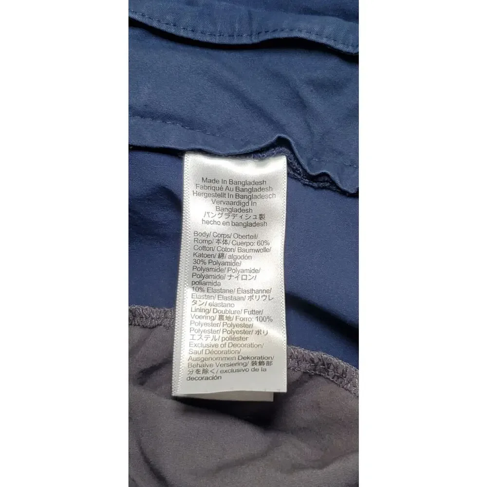 J. Crew Tech Pants Mens Size 34x30 Slim-Fit 484 Dark Blue C25-33